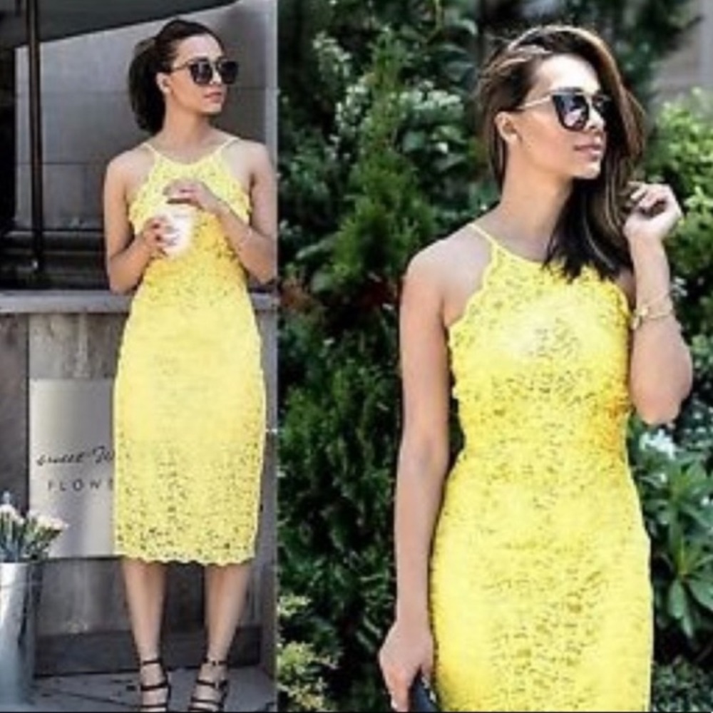 Zara lace midi dress